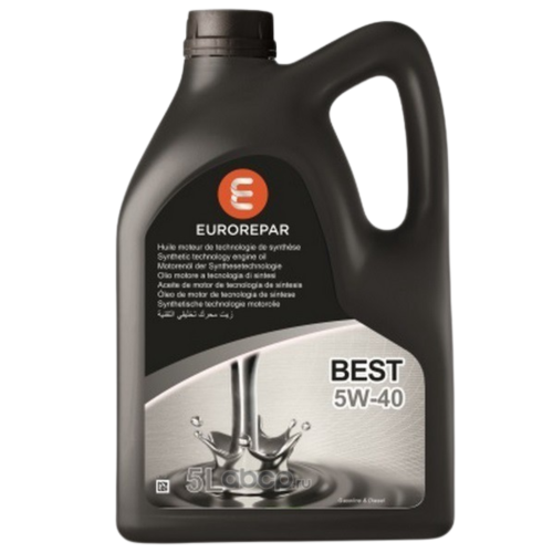 Aceite Sintético 5w-40 Eurorepar Garrafa de 5 Lts.
